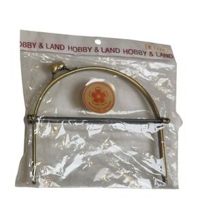 Hobby & Land Antique Brass Arch Purse Frame Kiss Lock DIY Handbag Craft Supply
